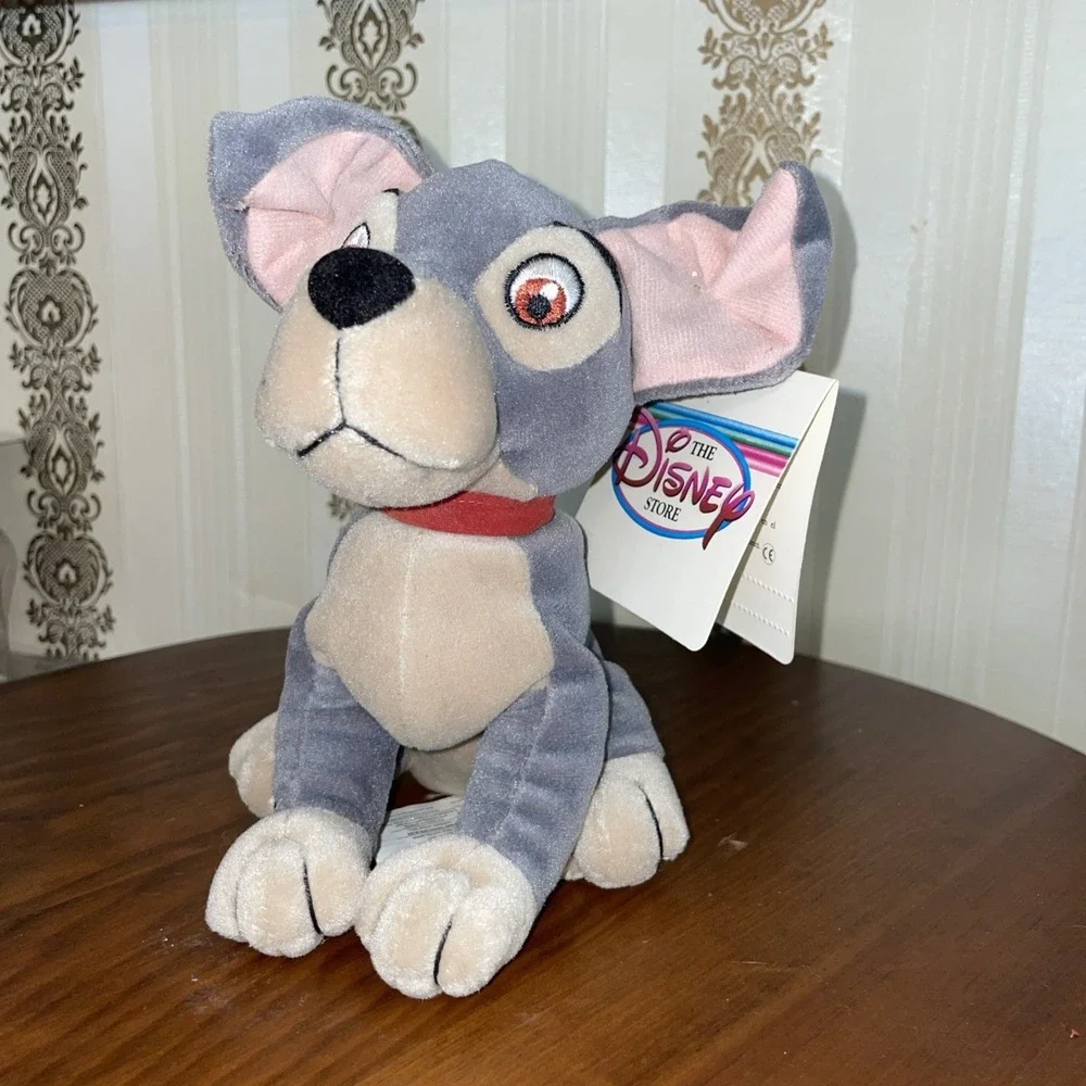 DISNEY STORE Lady and the Tramp - Mini Bean Bag Tramp Dog Plush 6.5